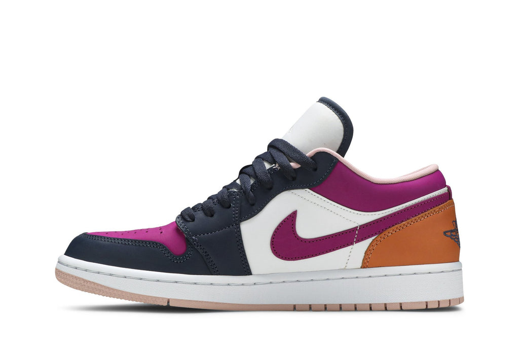 Retro 1 Low SE Sneakers — Mismatched – Purple Magenta — DJ4342-400