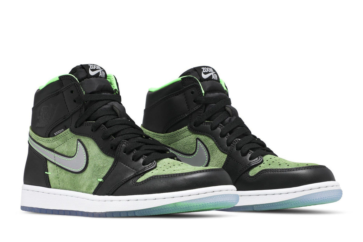 Retro 1 High Zoom Sneakers — Zen Green — CK6637-002