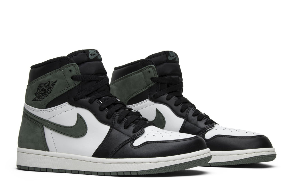 Retro 1 High OG Sneakers — Clay Green — 555088-135