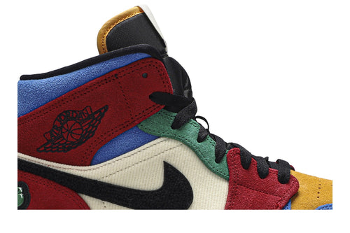 Blue The Great Collaboration — Retro 1 Mid Sneakers — Fearless — CU2805-100
