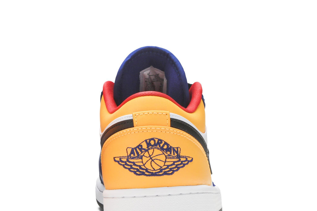 Retro 1 Low Sneakers — White Deep Royal Blue — 553558-123