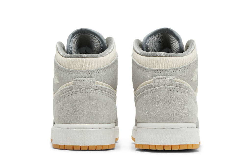 Retro 1 Mid SE GS Sneakers — Coconut Milk Particle Grey — DN4346-100