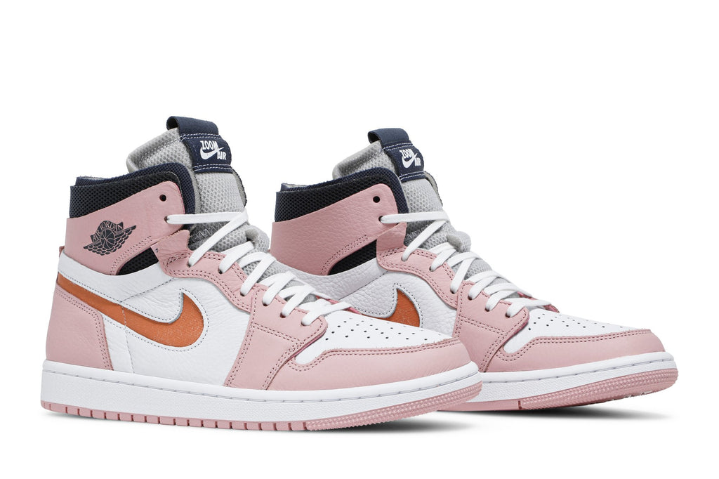 Retro 1 High Zoom Sneakers — Pink Glaze — CT0979-601