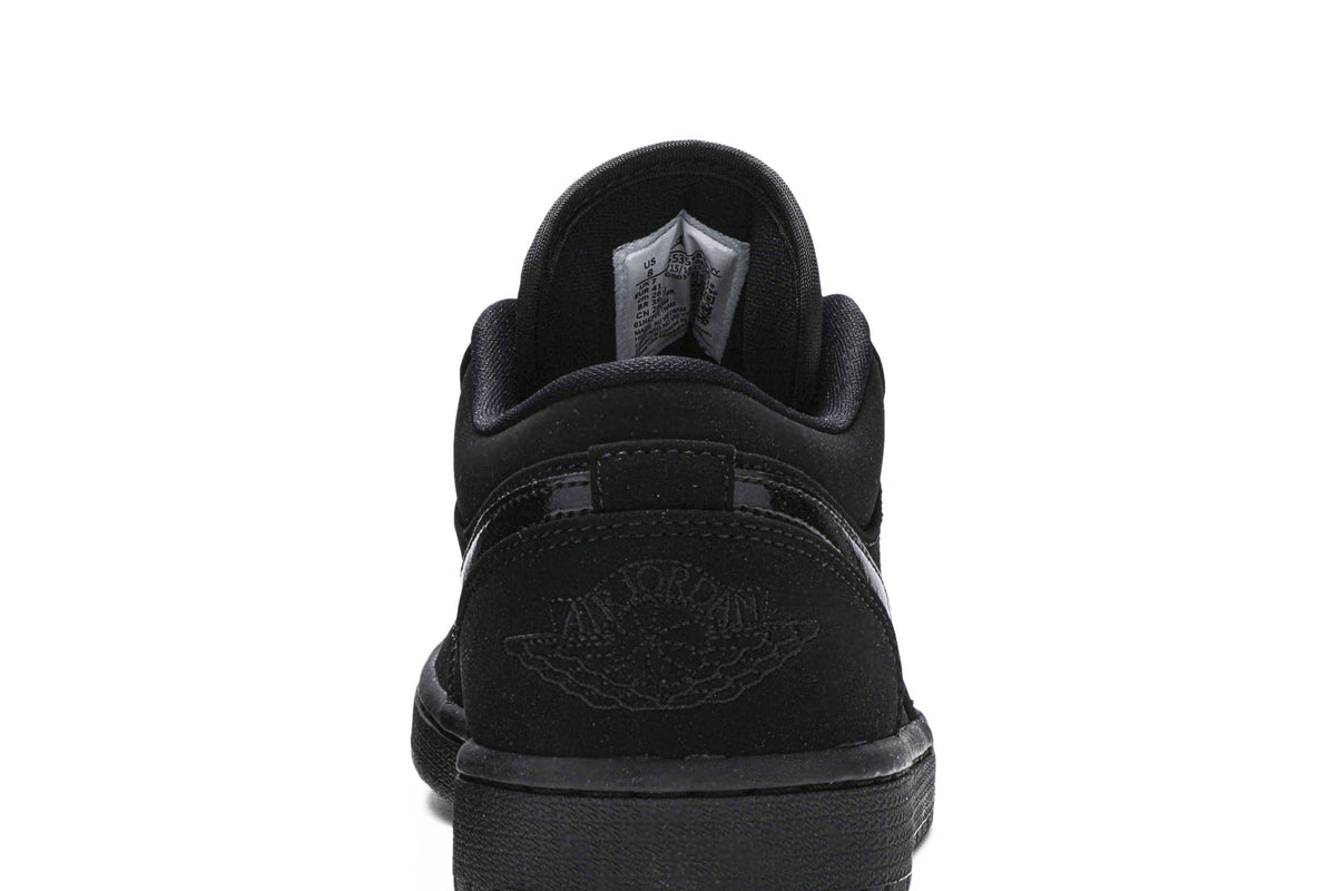 Retro 1 Low Sneakers — Triple Black — 553558-056