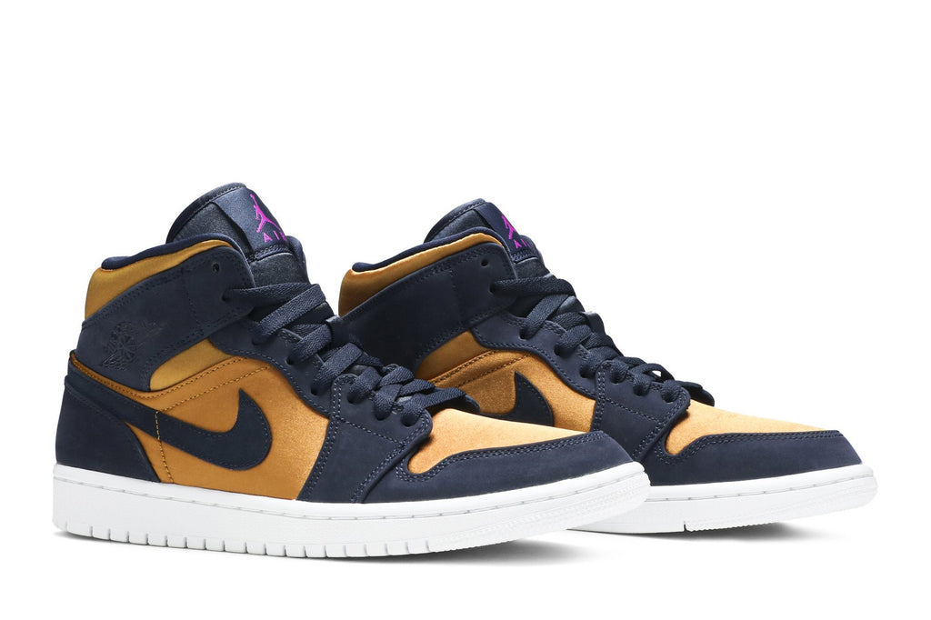 Retro 1 Mid SE Premium Sneakers — Stain Gold — 852542-401