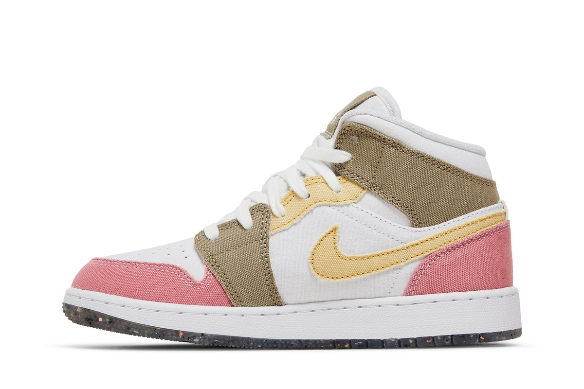 Retro 1 Mid SE GS Sneakers — Pastel Grind — DJ0338-100