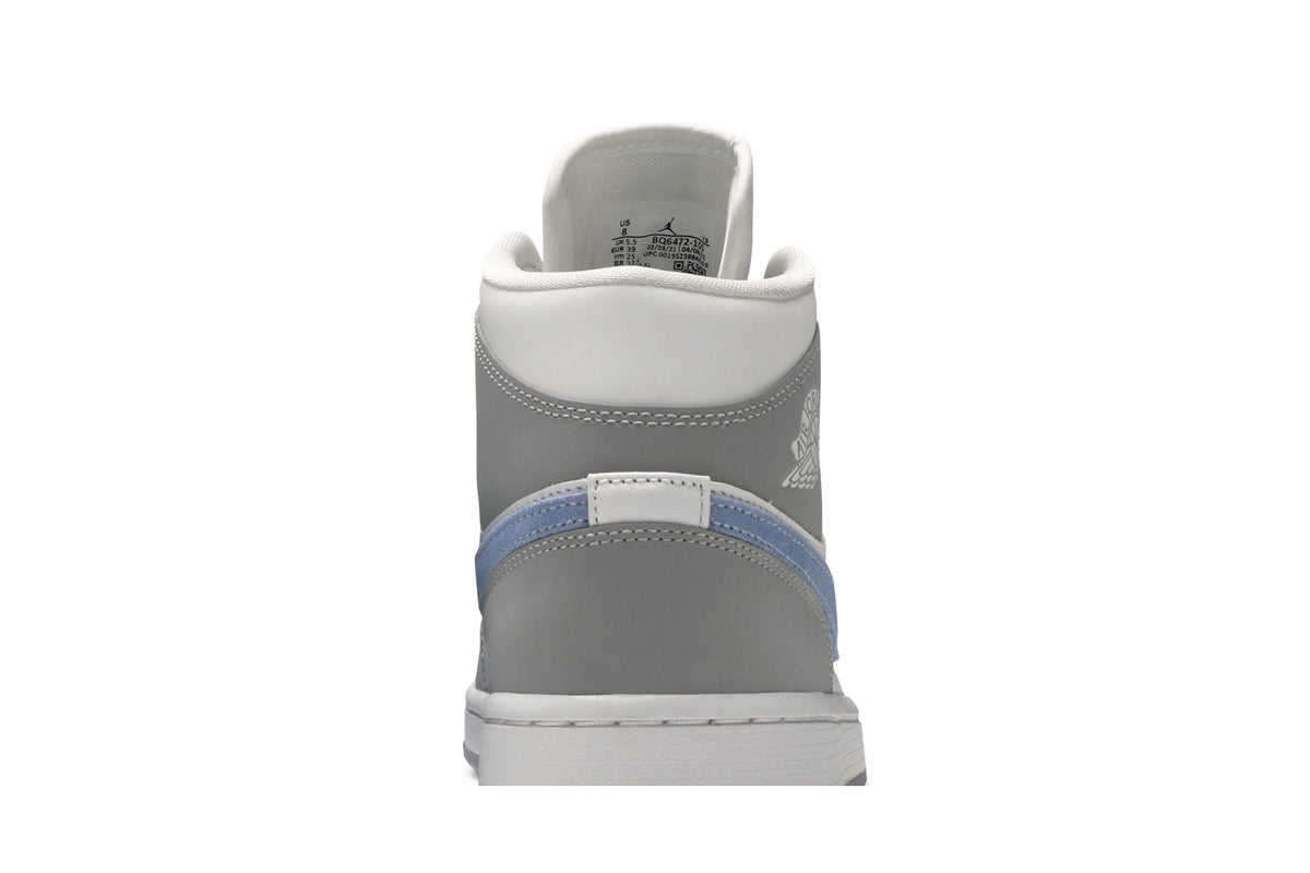 Retro 1 Mid Sneakers — Wolf Grey Aluminum — BQ6472-105