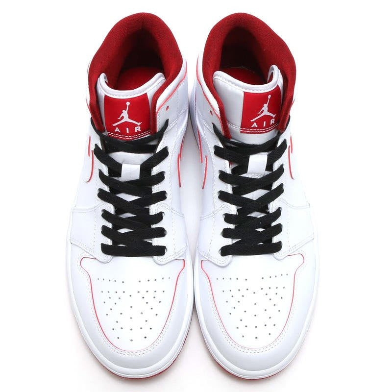 Retro 1 Mid Sneakers — White Gym Red — 554724-103