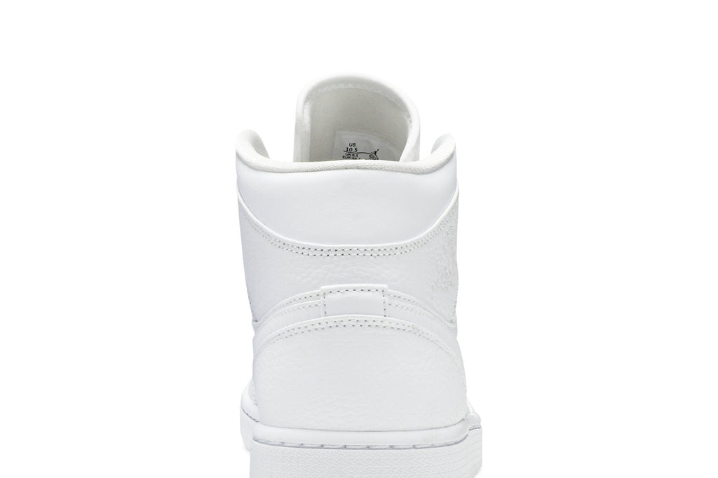 Retro 1 Mid Sneakers — Triple White — 554724-130