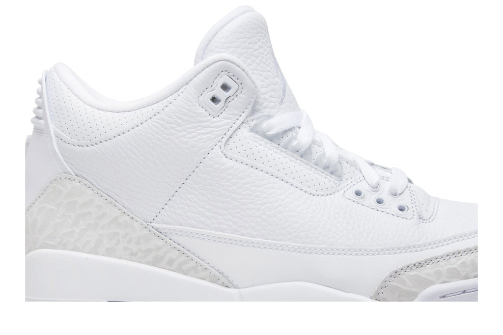 Retro 3 Sneakers — Triple White — 136064-111