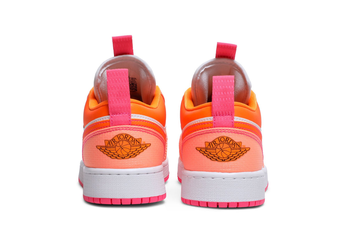 Retro 1 Low Utility GS Sneakers — Crimson Pulse — DJ0530-801