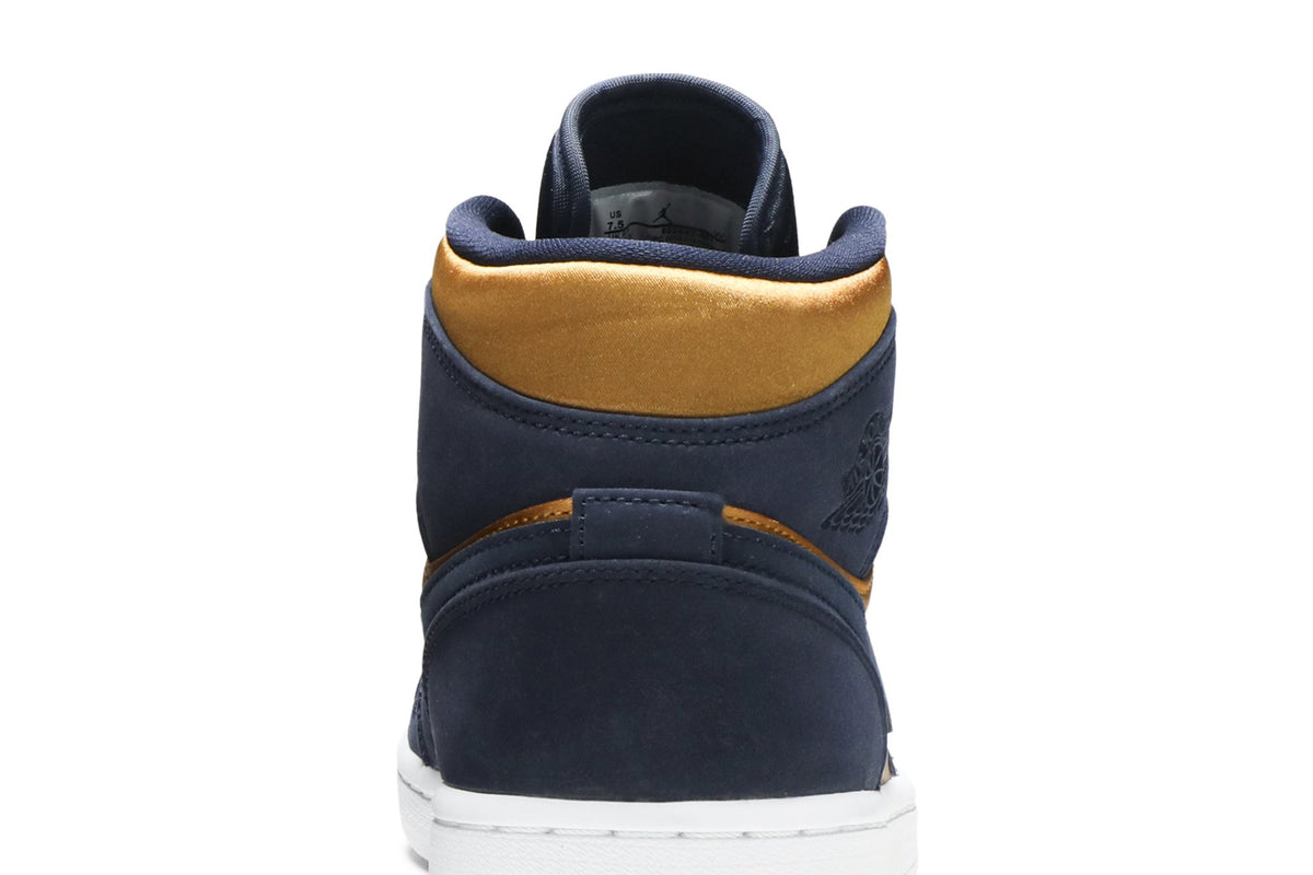 Retro 1 Mid SE Premium Sneakers — Stain Gold — 852542-401