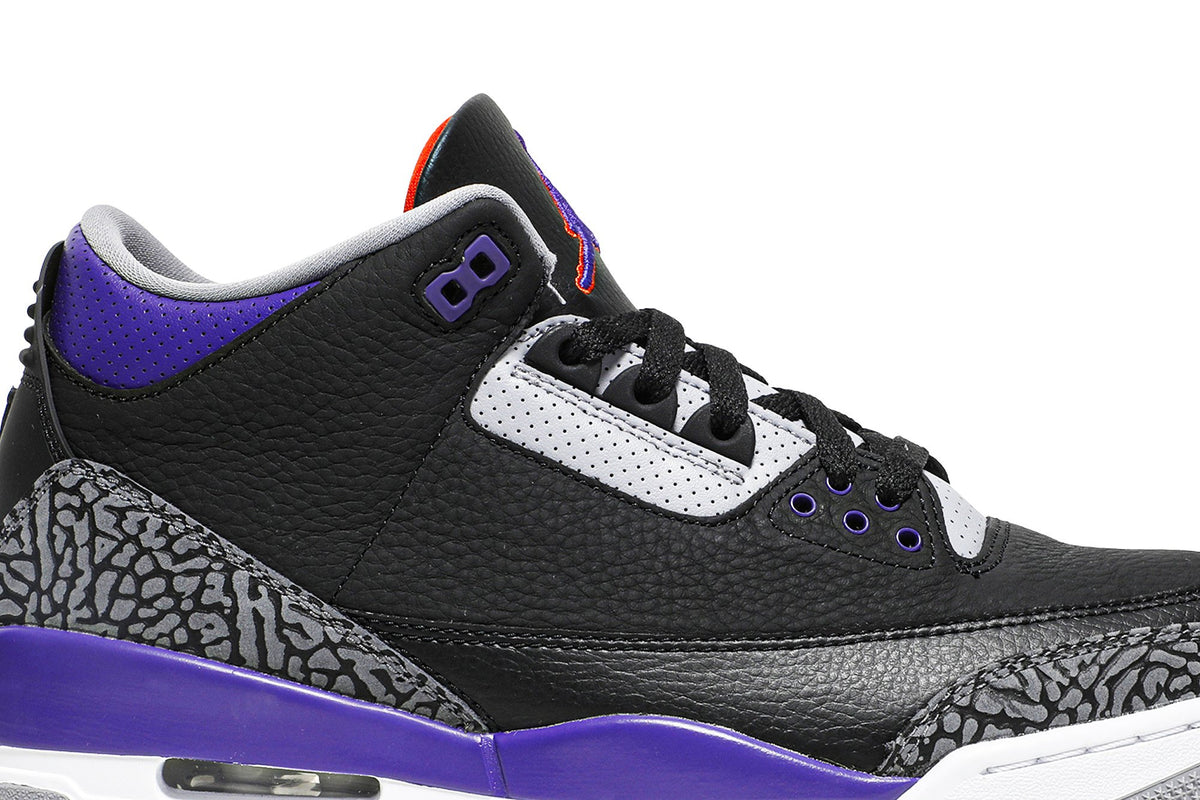 Retro 3 Sneakers — Court Purple — CT8532-050