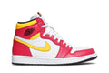 Retro 1 High OG Sneakers — Light Fusion Red — 555088-603
