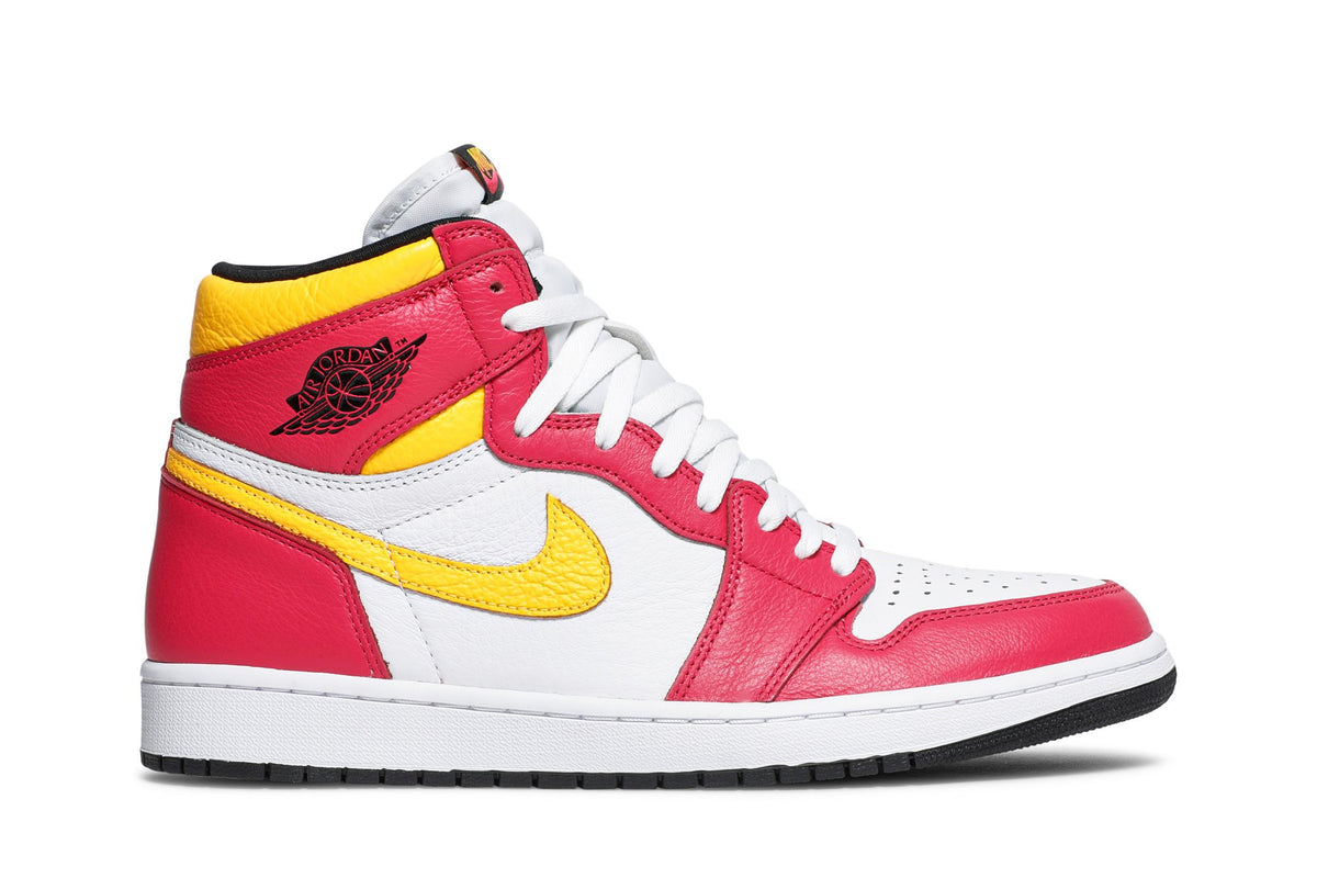 Retro 1 High OG Sneakers — Light Fusion Red — 555088-603