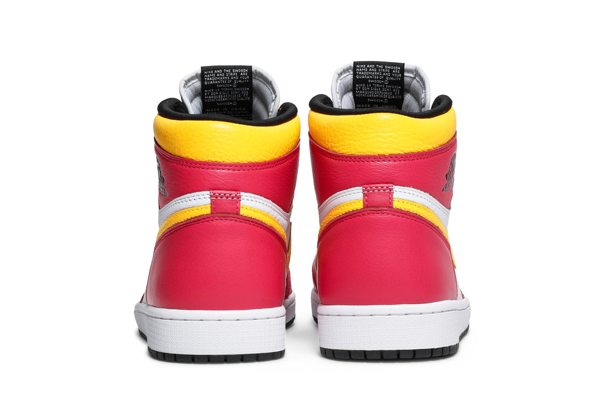 Retro 1 High OG Sneakers — Light Fusion Red — 555088-603