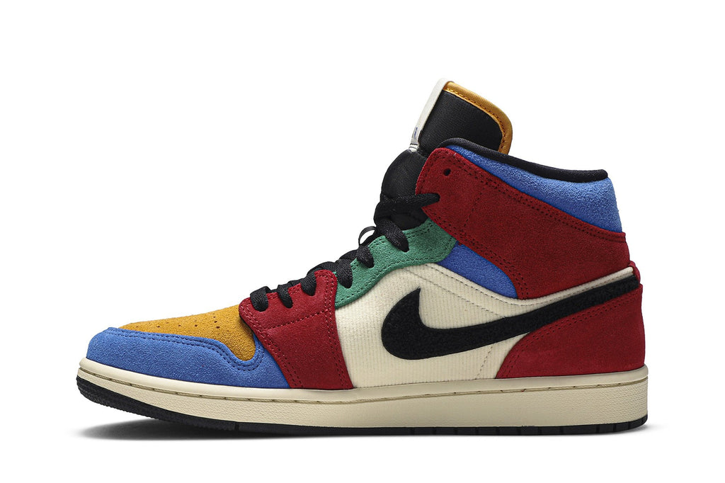 Blue The Great Collaboration — Retro 1 Mid Sneakers — Fearless — CU2805-100