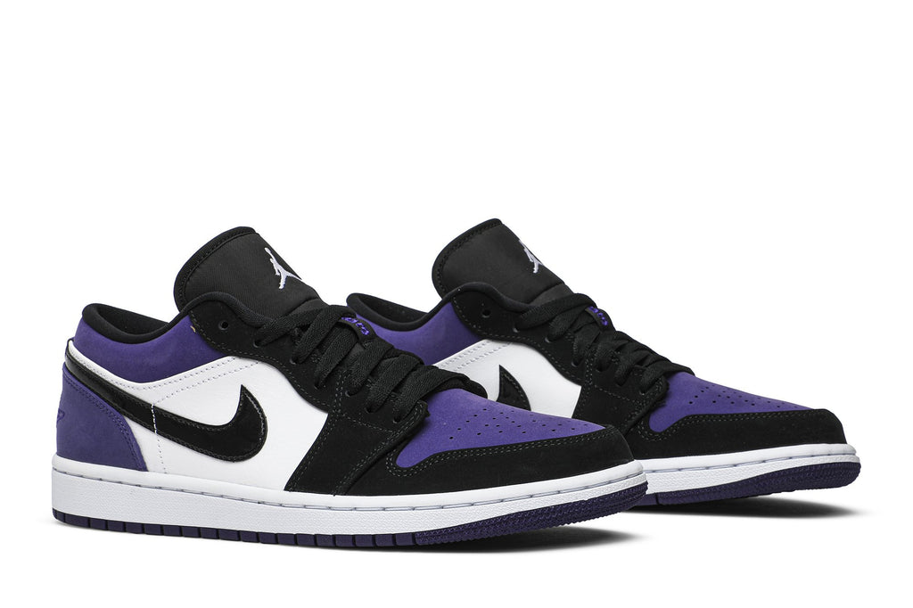 Retro 1 Low Sneakers — Court Purple — 553558-125