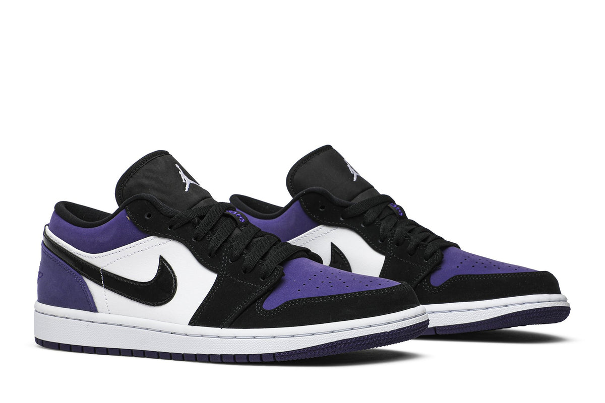 Retro 1 Low Sneakers — Court Purple — 553558-125