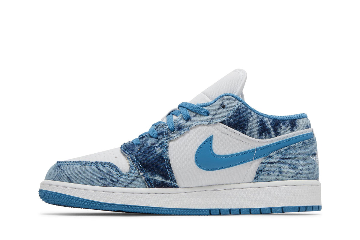 Retro 1 Low GS Sneakers — Washed Denim — DM8947-100