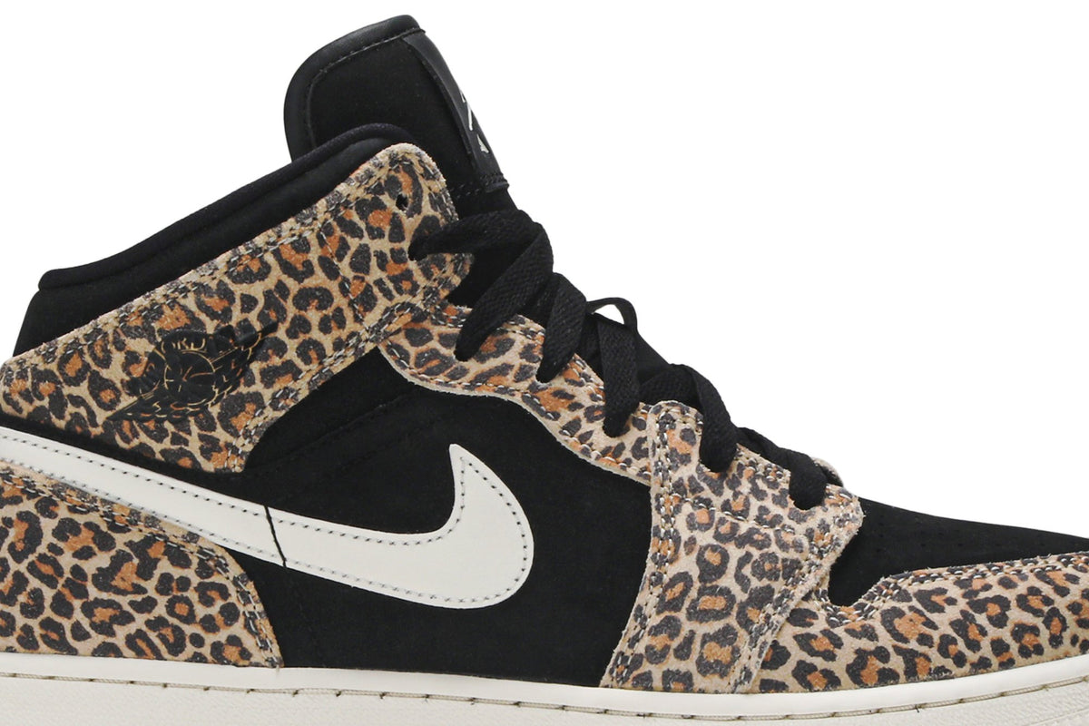 Retro 1 Mid SE GS Sneakers — Leopard — BQ6931-021