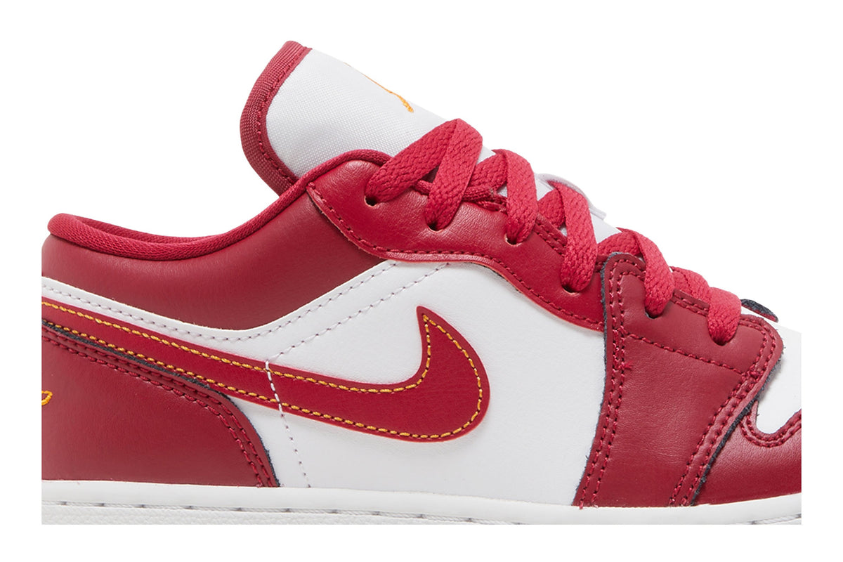 Retro 1 Low GS Sneakers — Cardinal Red — 553560-607