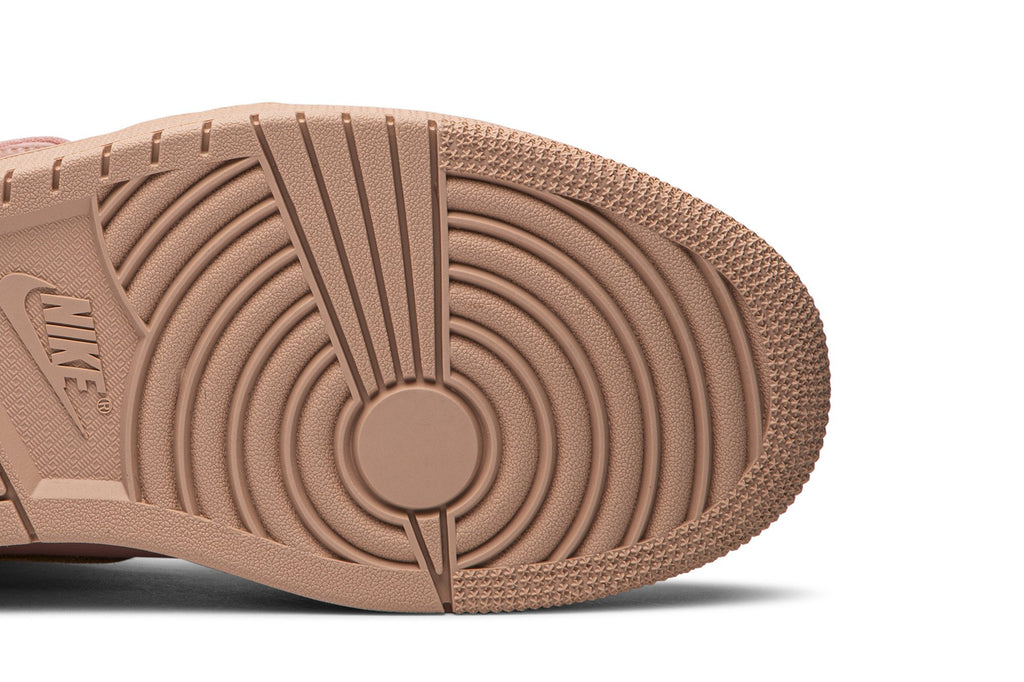 Retro 1 Mid Sneakers — Coral Gold — 852542-600