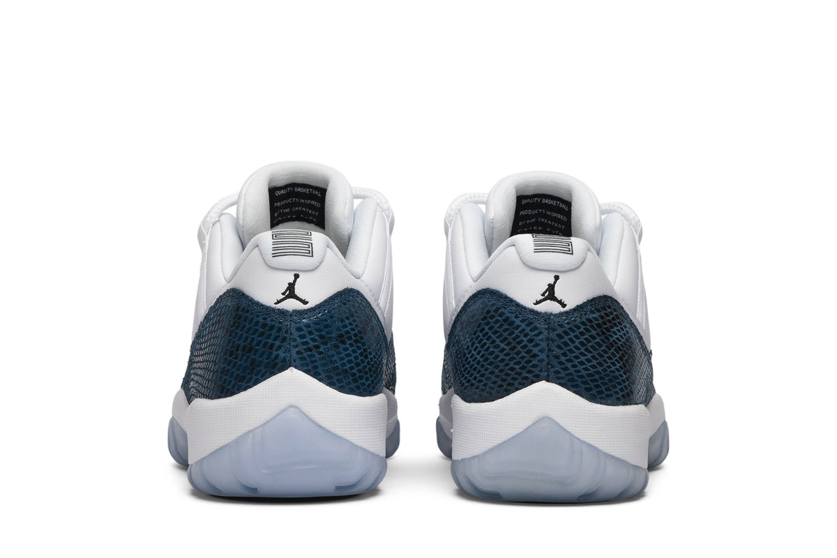 Retro 11 Low Sneakers — Navy Snakeskin — CD6846-102