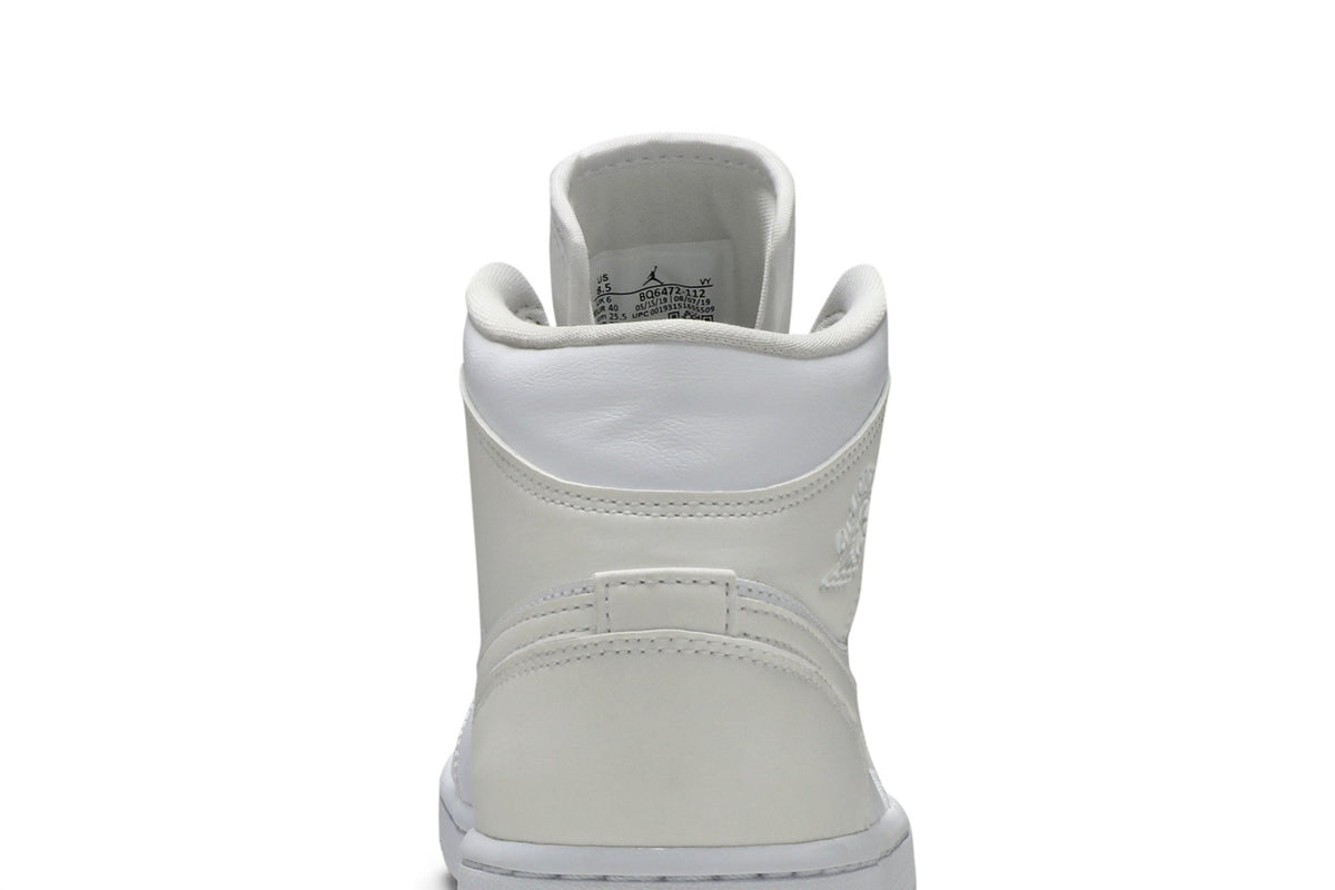 Retro 1 Mid Sneakers — White Ivory — BQ6472-112