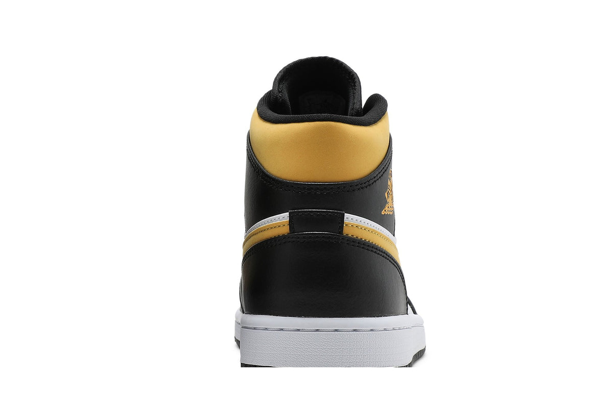 Retro 1 Mid Sneakers — Black University Gold — 554724-177