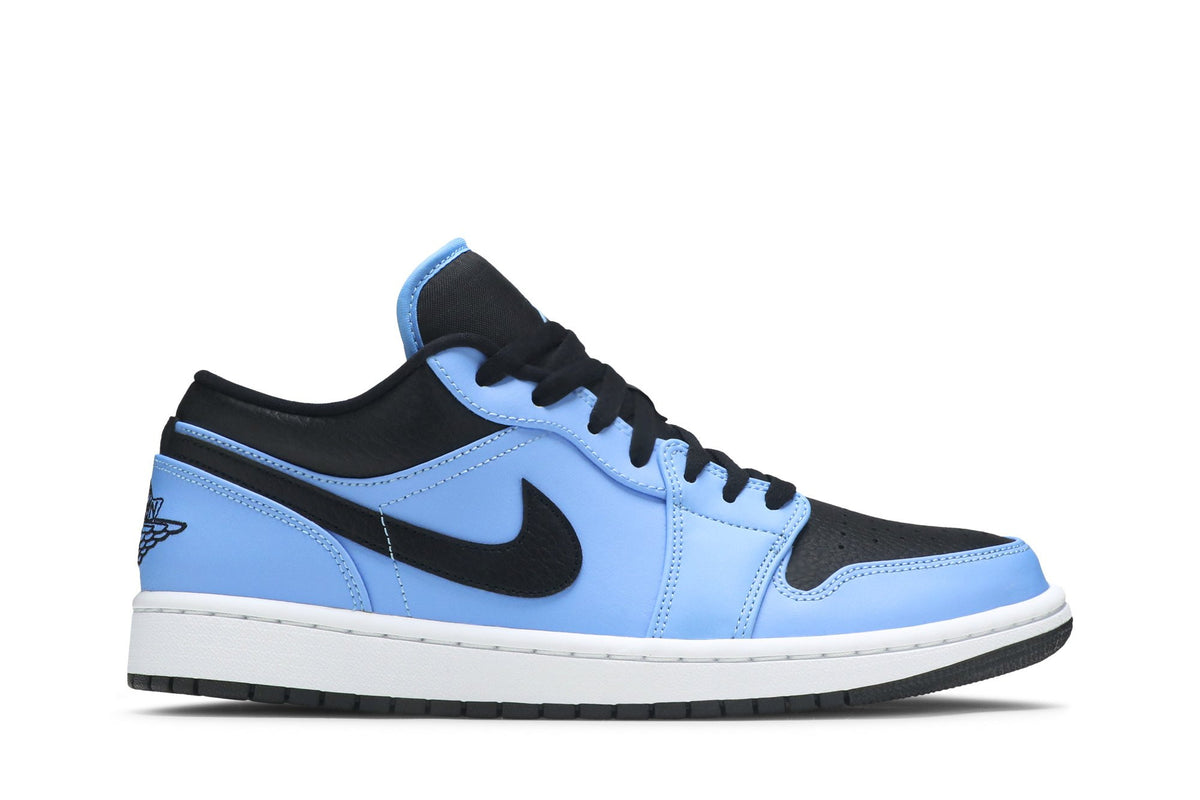 Retro 1 Low Sneakers — University Blue Black — 553558-403