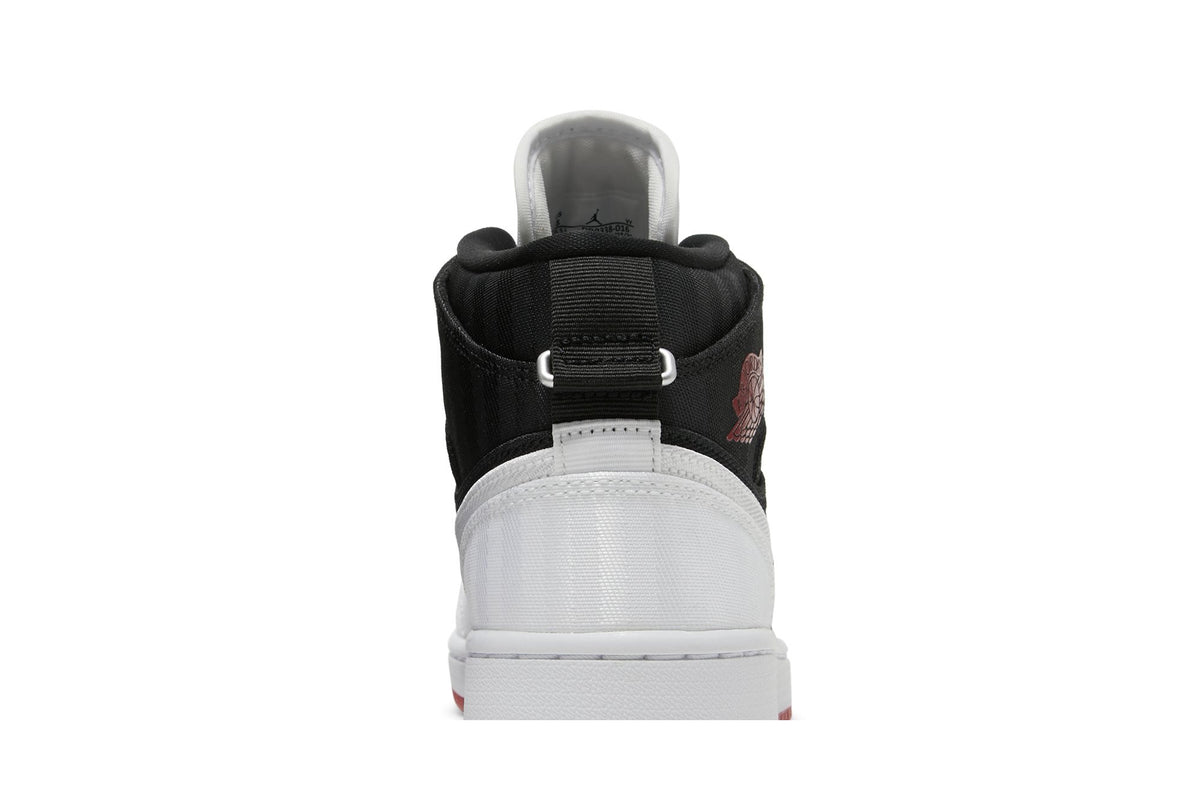 Retro 1 Mid SE Utility Sneakers — White Black Gym Red — DD9338-016
