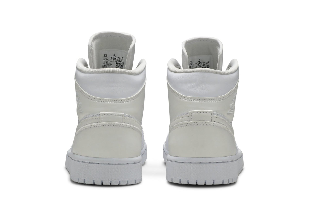 Retro 1 Mid Sneakers — White Ivory — BQ6472-112