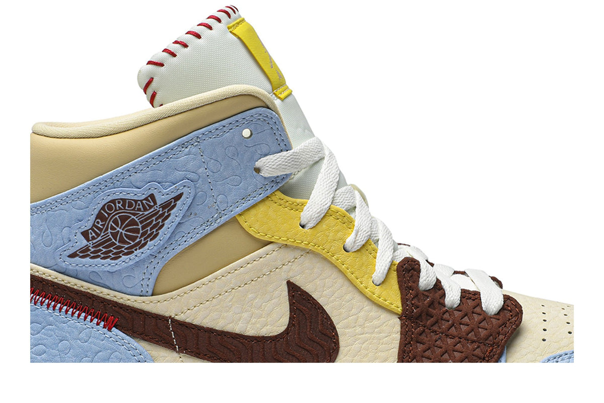Maison Chateau Rouge Collaboration — Retro 1 Mid SE Sneakers — Fearless — CU2803-200