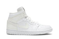 Retro 1 Mid Sneakers — White Ivory — BQ6472-112