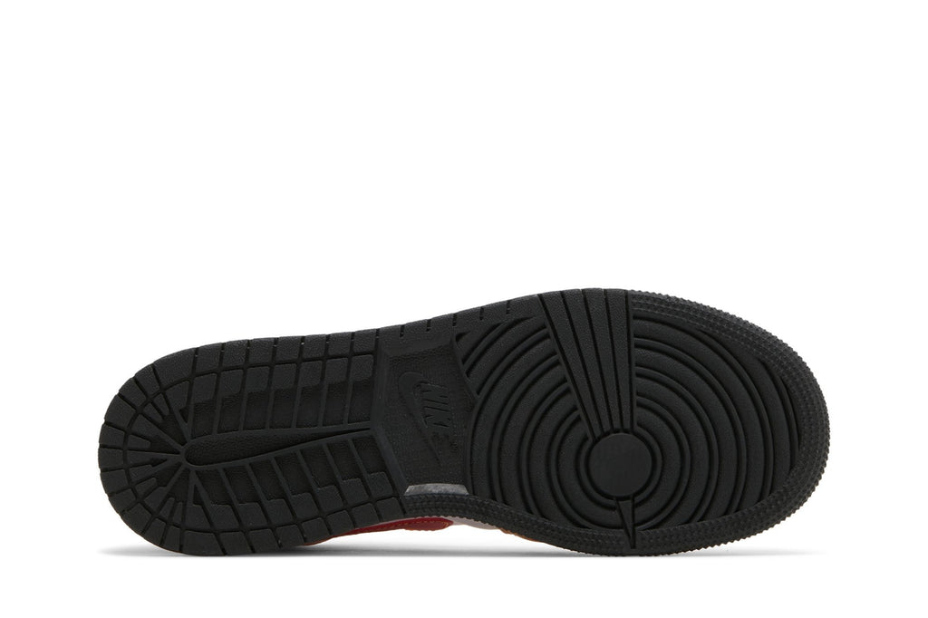 Retro 1 Mid GS Sneakers — Light Curry Cardinal Red — 554725-201