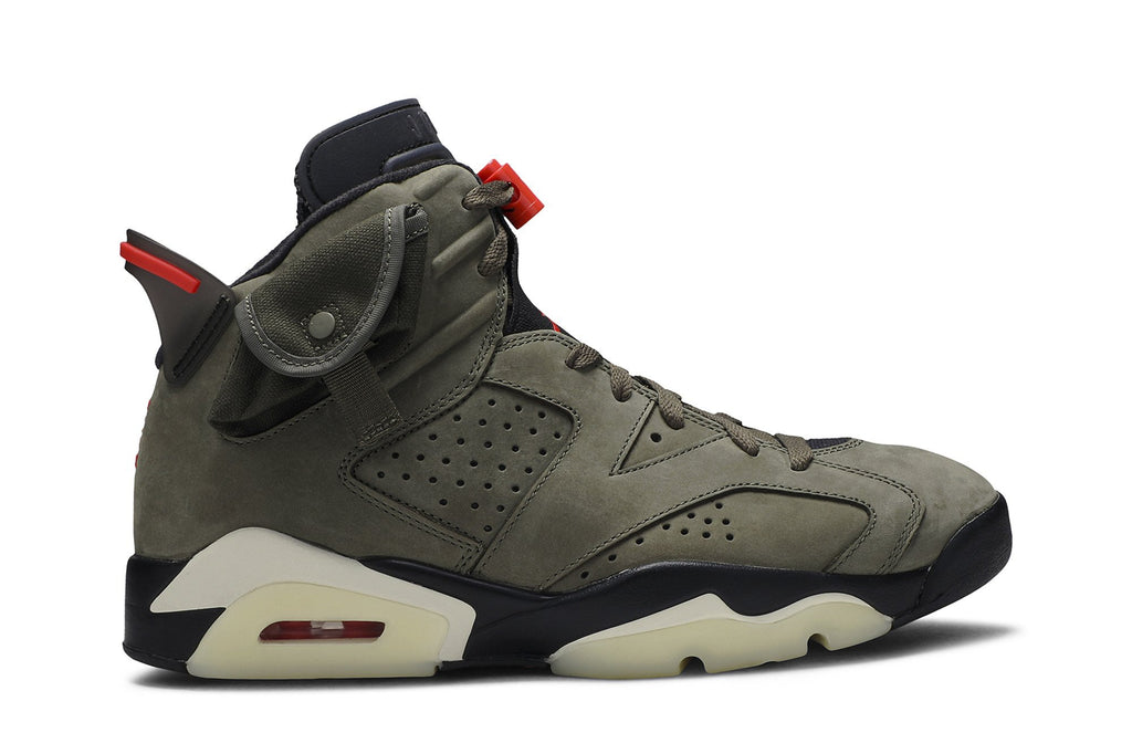 Travis Scott Collaboration — Retro 6 Sneakers — Olive — CN1084-200