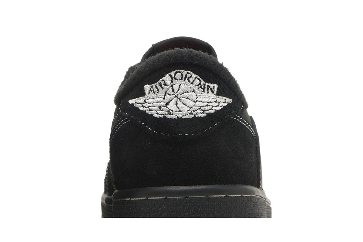 Travis Scott Collaboration — Retro 1 Low OG SP Sneakers — Black Phantom — DM7866-001