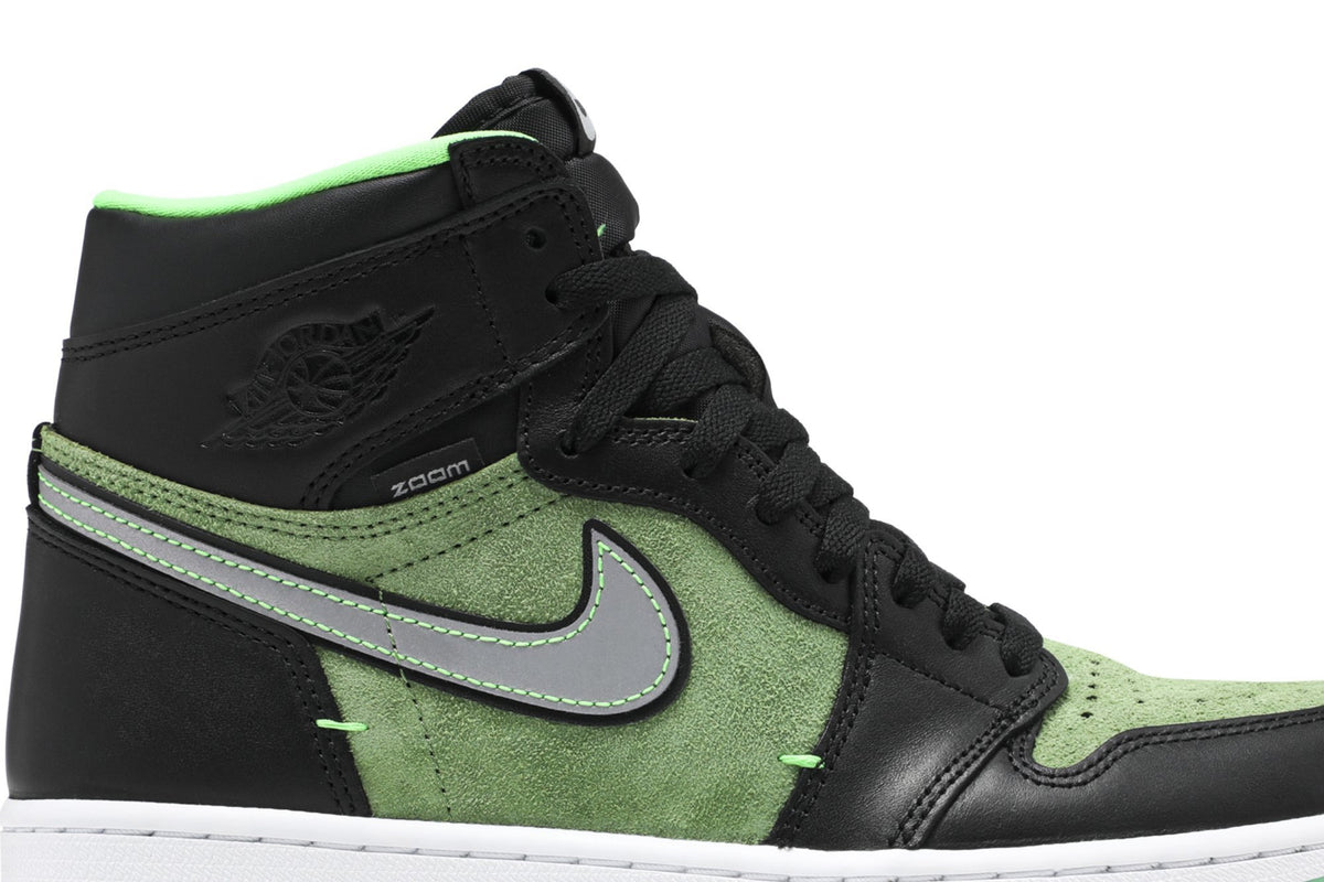 Retro 1 High Zoom Sneakers — Zen Green — CK6637-002