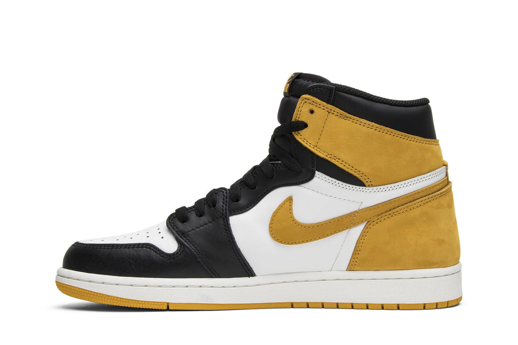 Retro 1 High OG Sneakers — Yellow Ochre — 555088-109