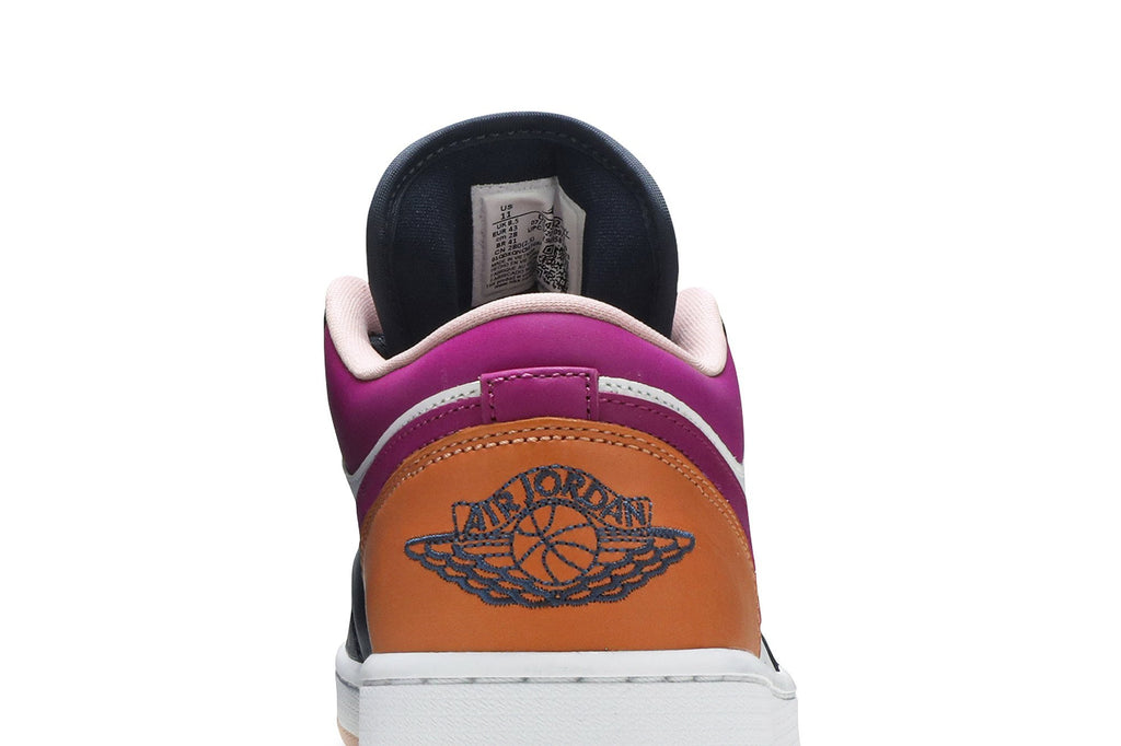 Retro 1 Low SE Sneakers — Mismatched – Purple Magenta — DJ4342-400