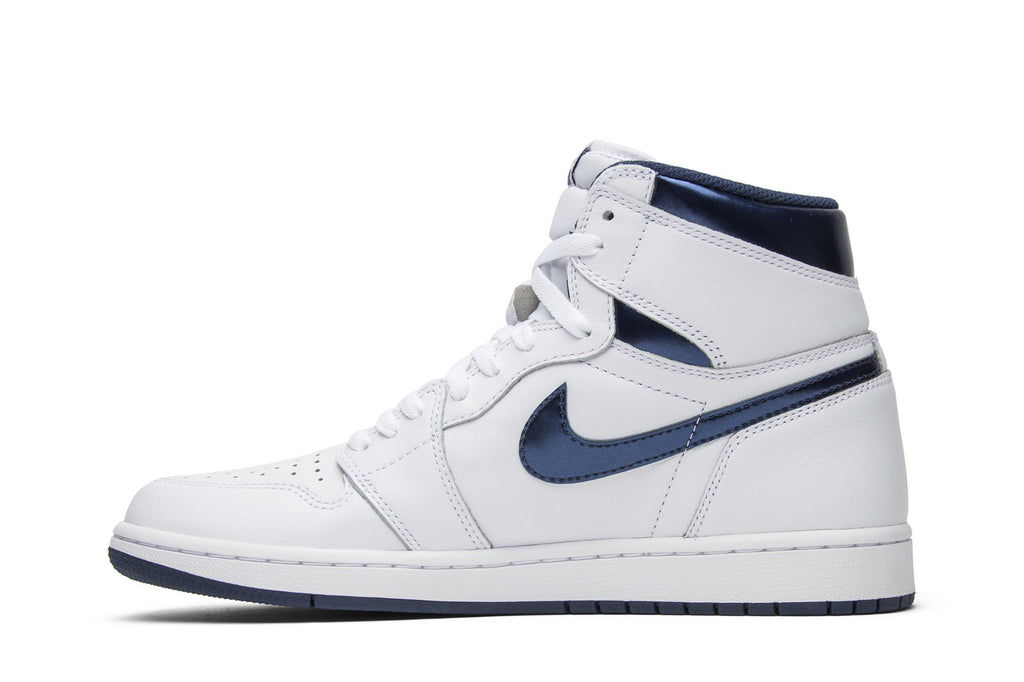 Retro 1 High OG Sneakers — Metallic Navy — 555088-106