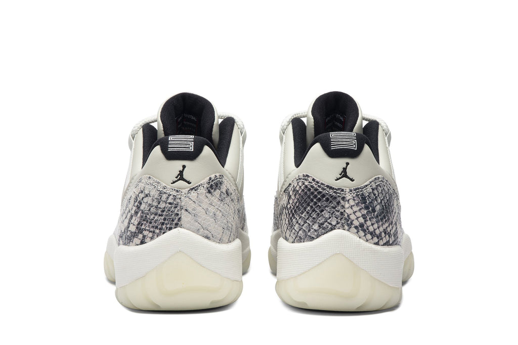 Retro 11 Low Sneakers — Light Bone Snakeskin — CD6846-002