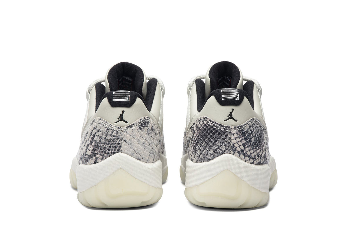 Retro 11 Low Sneakers — Light Bone Snakeskin — CD6846-002