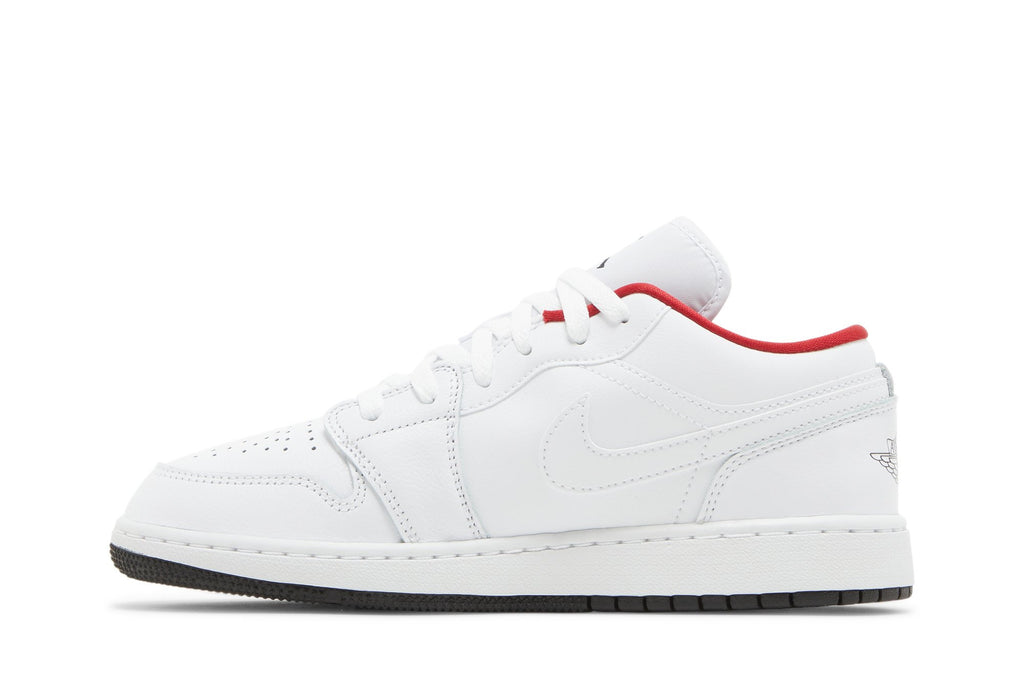 Retro 1 Low GS Sneakers — White Gym Red — 553560-164
