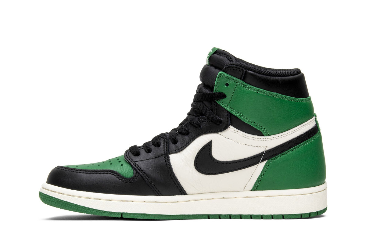 Retro 1 High OG Sneakers — Pine Green — 555088-302