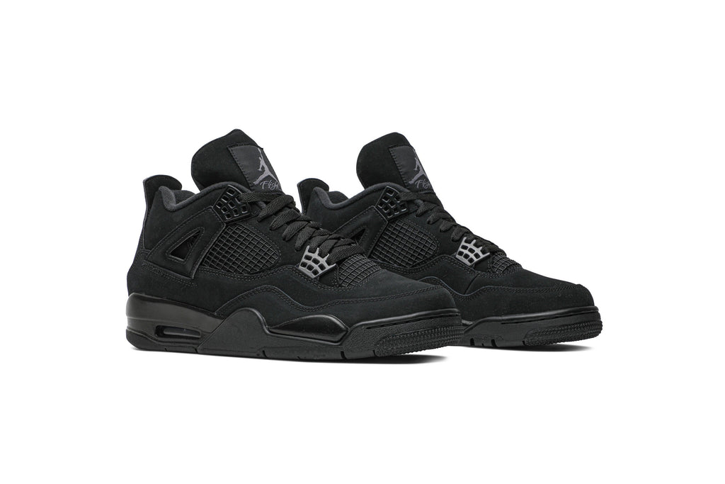 Retro 4 Sneakers — Black Cat — CU1110-010