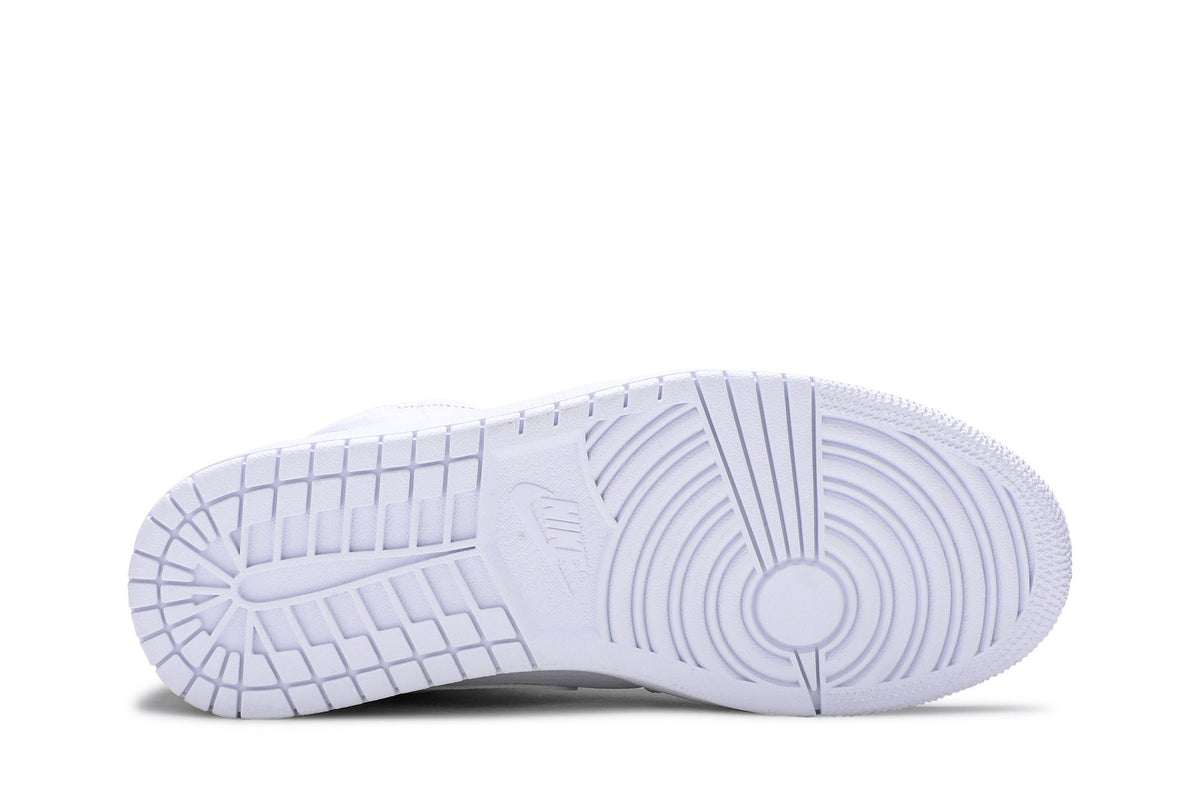 Retro 1 Mid Sneakers — Triple White — 554724-109