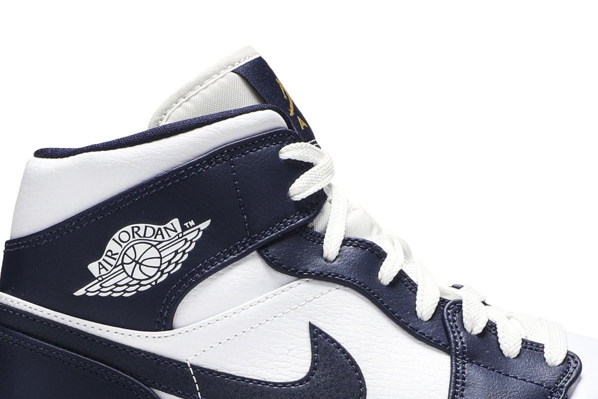 Retro 1 Mid Sneakers — Obsidian — 554724-174