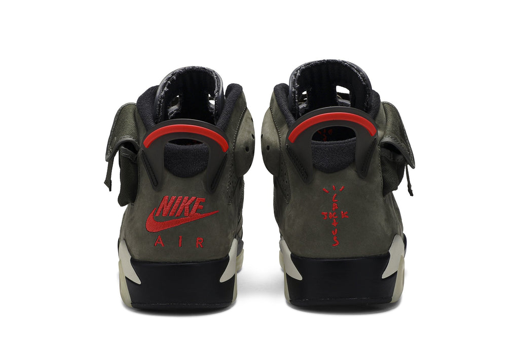 Travis Scott Collaboration — Retro 6 Sneakers — Olive — CN1084-200